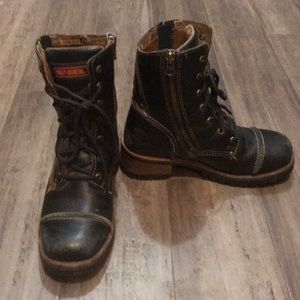 Harley Davidson motorbike boots